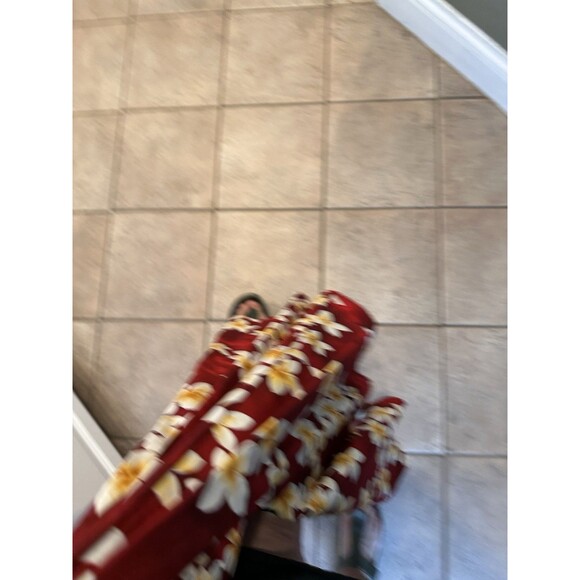 Vtg 80s Hawaiian Royal Creations Smocked Halter Pleated Bust Circle Sun Dress L - Picture 8 of 14